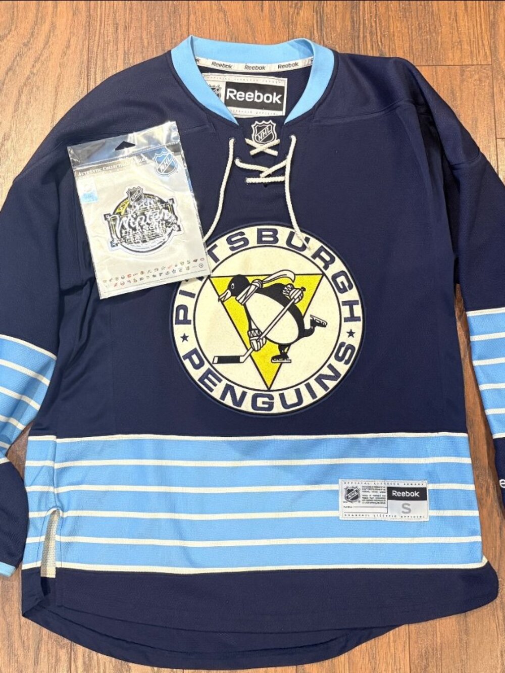 REEBOK NHL Pittsburgh Penguins 2011 Winter Classic Hockey Jersey Mens S